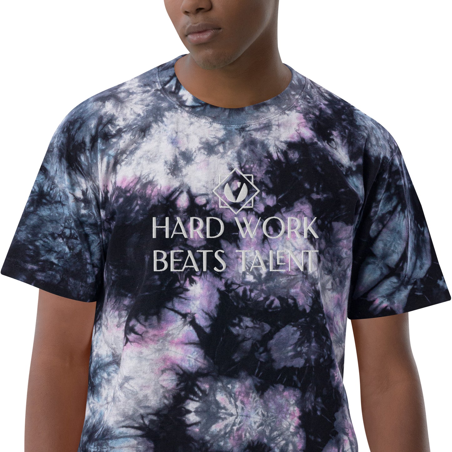 Hard Work Beats Talent unisex embroidered shirt